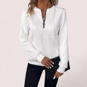 ZHORAT | Alva Elegant stickad zip-cardigan