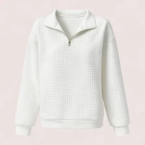 ZHORAT | Liora Chic Vaffletröja med dragkedja